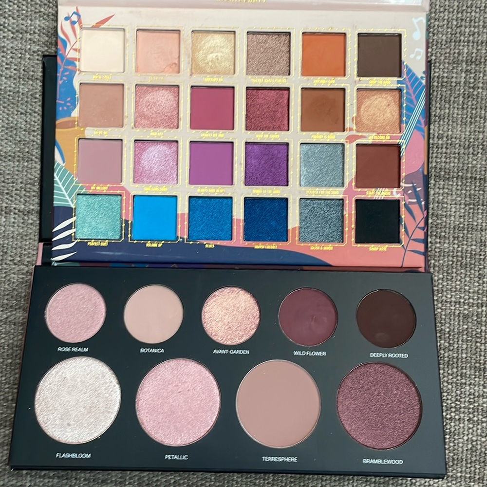 J Cat Beauty Viva La Musical + morphe eyeshadow palettes bundle